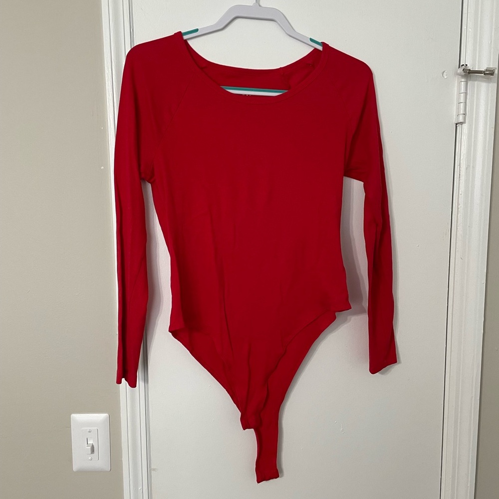 a new day Red Long Sleeve Bodysuit Size XL